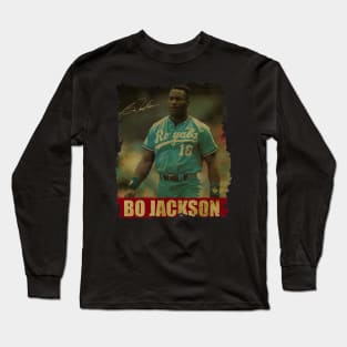 Bo Jackson - NEW RETRO STYLE Long Sleeve T-Shirt